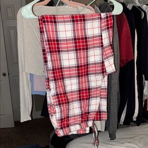 Auden Red Plaid Pajama Pants